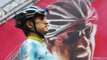 Mikel Landa, en la salida de la 19ª etapa.