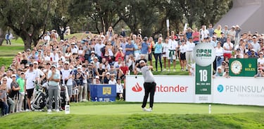 Jon Rahm durante la jornada de hoy. 
