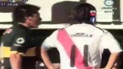 Gary Medel y su duro encontrón con Gallardo en un Boca-River