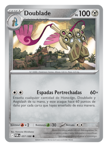El combo de Doublade en Pokémon TCG Equilibrio Perfecto pinta brutal en estas cuatro cartas que desvelamos en exclusiva