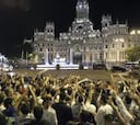 La afición lo celebró en Cibeles
