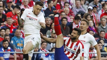 Un lance del Atlético-Sevilla.
