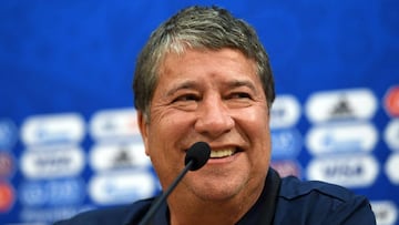 Panama&#039;s coach Hernan Dario Gomez attends a press conference at Nizhny Novgorod Stadium on June 23, 2018 on the eve of the Russia 2018 World Cup Group G football match between England and Panama.
  / AFP PHOTO / Dimitar DILKOFF