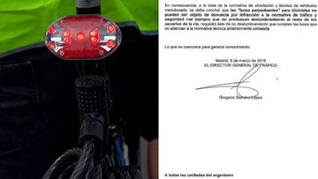 La DGT ha anunciado este martes que el uso de luces parpadeantes por parte de los ciclistas no supone objeto de denuncia.