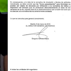 Tráfico corrige: las luces parpadeantes no son objeto de denuncia