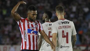 Miguel Ángel Borja debutó con Junior en la Copa Libertadores.