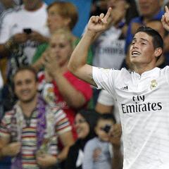 James le marcó al Atlético su primer gol con el Real Madrid