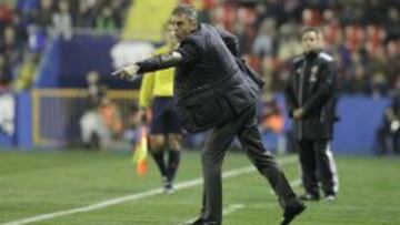 Lucas Alcaraz, ante el Deportivo.