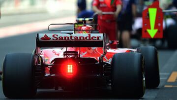 Ferrari&#039;s Finnish F1 driver Kimi Raikkonen is pictured in the pits during the Formula One Mexico Grand Prix second practice session at the Hermanos Rodriguez circuit in Mexico City on October 27, 2017. / AFP PHOTO / Pedro PARDO