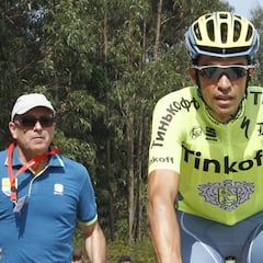 Contador inspecciona la subida final a Mas de la Costa