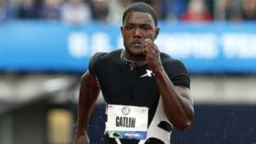 Gatlin avisa con 9.90 en las series de 100 de los Trials USA