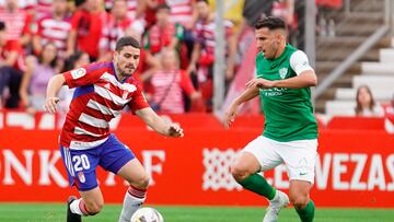 Gerard Valentín, durante el partido contra el Granada.