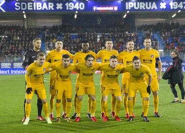 Formación del Atlético de Madrid.