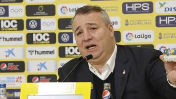 Miguel Ángel Ramírez en una rueda de prensa.