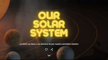 Ya puedes ver los planetas del Sistema solar en 3D