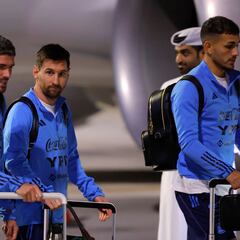Así fue la llegada de la selección Argentina a Doha