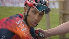 Egan Bernal sufre caída en primera etapa del Tour de Hungría