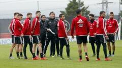 Entrenamiento del Celta de Vigo.