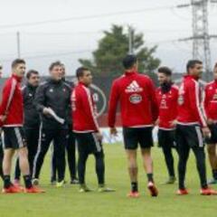Augusto Fernández no entrena con el grupo por precaución
