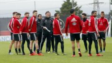 Entrenamiento del Celta de Vigo.