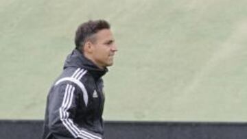 Rodrigo, en un entrenamiento.