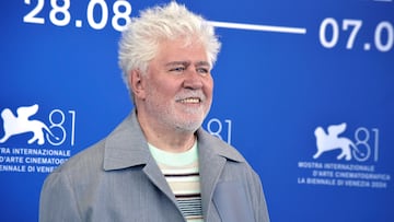 El director de cine español, Pedro Almodóvar, presenta en el Festival Internacional de Cine de Venecia su primera película en inglés ‘The Room Next Door’, a 2 de septiembre de 2024, en Venecia (Italia). El director manchego competirá por el León de Oro en la que es su primera película en lengua inglesa después de haber realizado un cortometraje el año pasado en inglés.
02 SEPTIEMBRE 2024
Rocco Spaziani
02/09/2024