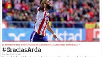 El comunicado en la web del Atlético.
