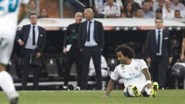 Marcelo se lesionó ante el Betis.