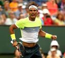 Nadal no quiere cometer errores con el servicio ante Milos Raonic