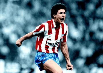 Un goleador de pura cepa. Es el mejor premio Pichichi de la historia del Atlético con los 35 tantos que marcó en LaLiga 1988-89. Sumando todas las competiciones, esa temporada acabó con 42 goles en su cuenta particular, lo que le sirvió para acudir y ganar la Copa América con Brasil. Jugaría una campaña completa más de rojiblanco (18 goles en Liga y uno en Copa) antes de salir al Oporto con el campeonato 1990-91 ya iniciado, ya que la llegada de Schuster le dejaba sin hueco en la plantilla por no poder inscribir a más de tres extranjeros. Ese adiós le privó de llegar a la centena de encuentros en el club. Antes del Atlético había jugado en el Celta, donde también recuerdan su olfato anotador después de los 34 tantos en Liga claves para que los gallegos lograsen el ascenso en la 1986-87. Una temporada de ensueño como rojiblanco que le ha servido para tener su nombre marcado en la historia del club. 