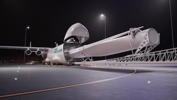 Una empresa estadounidense está desarrollando un enorme avión de carga, el WindRunner, que podría resultar clave en la industria de la energía eólica.