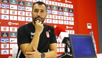 13-09 Rueda de prensa del entrenador del Granada CF, Diego Martinez, previa al partido que enfrentara al RC Celta y al Granada CF.