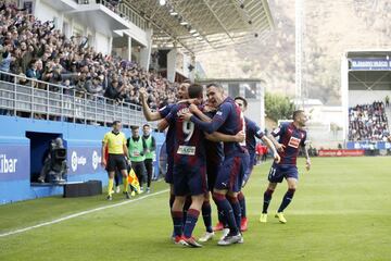 El delantero balear anotó el 2-0 tras un tiro cruzado que poco pudo hacer Courtois.