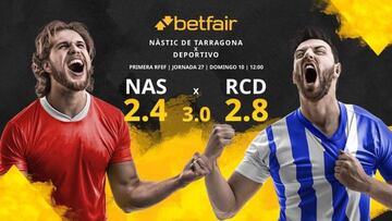 Club Gimnástic de Tarragona vs. RC Deportivo: horario, TV, estadísticas, clasificación y pronósticos