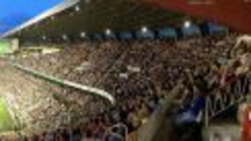 Panorámica de San Mamés durante un partido de esta temporada.