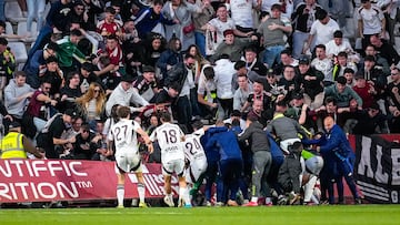Partido de la jornada 33 de la Segunda División 2024-2025 de la liga de fútbol española, Liga Hypermotion, entre Albacete-Mirandés disputado el 30/03/2025 en el Carlos Belmonte. Foto Josema Moreno