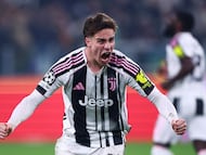 Soccer Football - UEFA Champions League - Play Off - Second Leg - Juventus v Galatasaray - Allianz Stadium, Turin, Italy - February 25, 2026 Juventus' Kenan Yildiz celebrates after Weston McKennie scores their third goal REUTERS/Guglielmo Mangiapane TPX IMAGES OF THE DAY