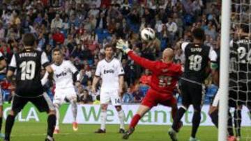 Cristiano batió el año pasado a Caballero de libre indirecto dentro del área.