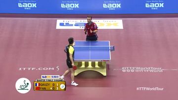 Quite possibly the cheekiest ping pong winner of the year