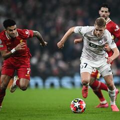 Díaz y Liverpool, a octavos de UCL tras vencer a Lille en Anfield