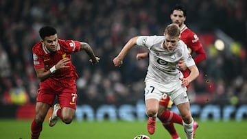 Díaz y Liverpool, a octavos de UCL tras vencer a Lille en Anfield
