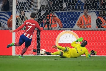 0-1. Antoine Griezmann marcó el primer gol.