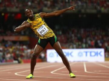 Victoria de Usain Bolt en la final de 100m del Mundial de Atletismo de Pekín 2015.