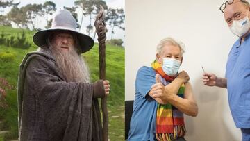 Ian McKellen, 'Gandalf', primer famoso en anunciar que ya se ha vacunado de la Covid