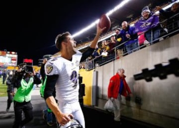 Justin Tucker K de Baltimore Ravens fue el gran héroe de la noche para los Cuervos gracias al FG logrado en la prórroga.