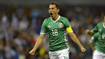 Andrés Guardado, volante de la selección mexicana.