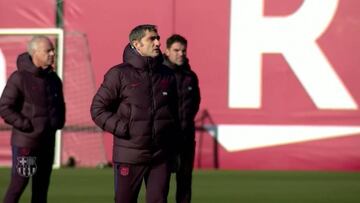 ¿Último entrenamiento de Valverde con el Barcelona?