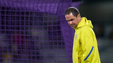 Andre Soares Jardine head coach of America during the 12th round match between Pumas UNAM and America as part of the Liga BBVA MX Varonil, Torneo Clausura 2026 at Olimpico Universitario Stadium, on March 21, 2026 in Mexico City, Mexico.