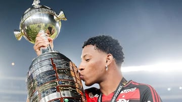 Gonzalo Plata, campeón de la Libertadores con Flamengo.