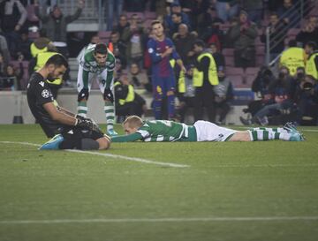 2-0. Jeremy Mathieu marcó en propia puerta el segundo gol azulgrana.a.